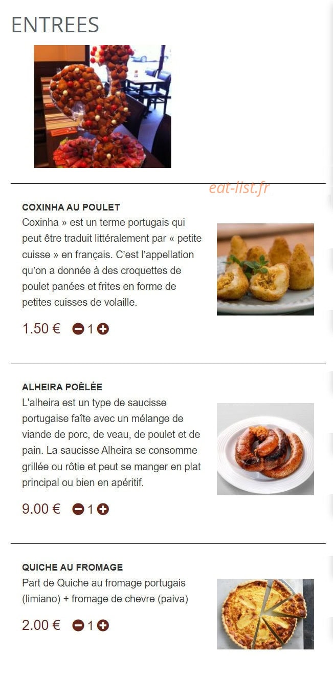 La Grillade — carte page 1