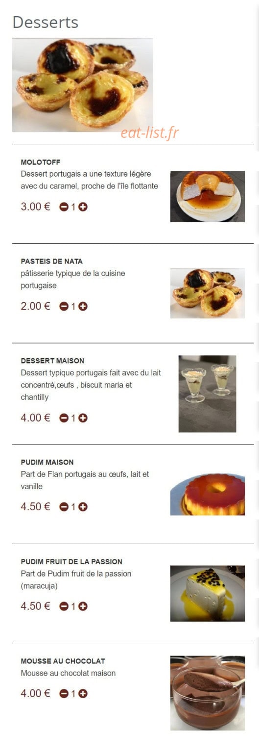 La Grillade — carte page 8