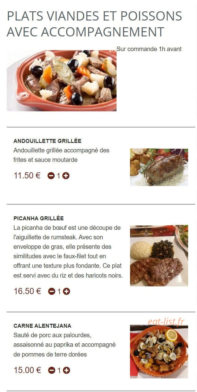 La Grillade — carte page 5