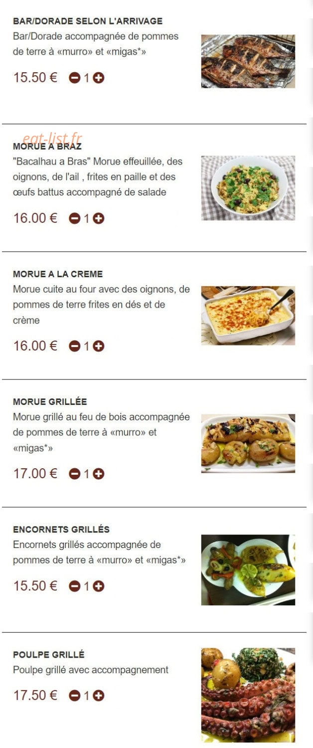 La Grillade — carte page 6