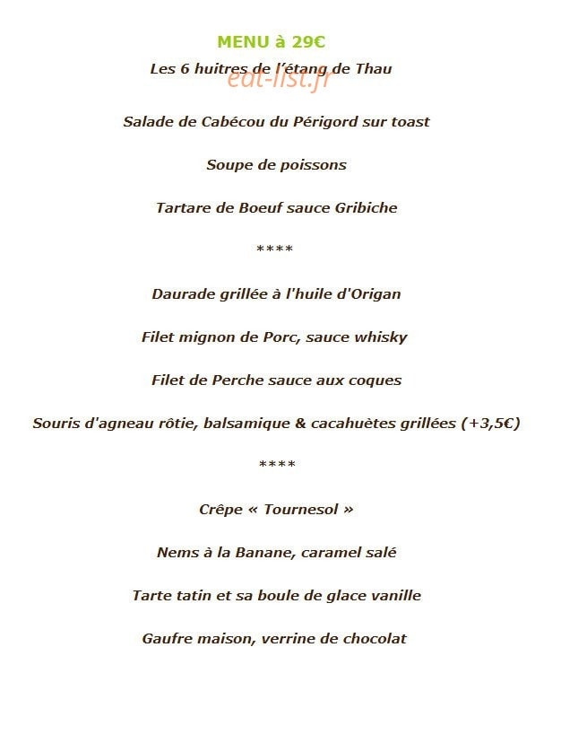 Le Tournesol — carte page 7