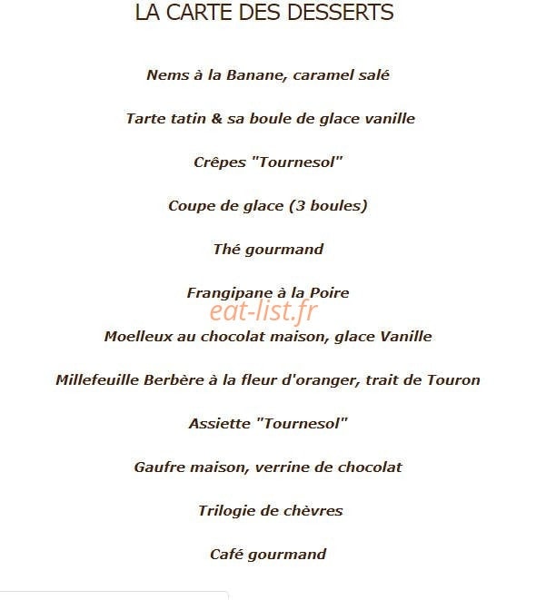 Le Tournesol — carte page 5