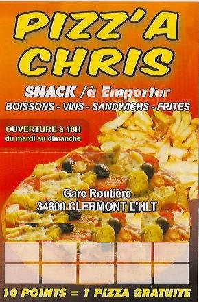 Pizza Chris — carte page 1