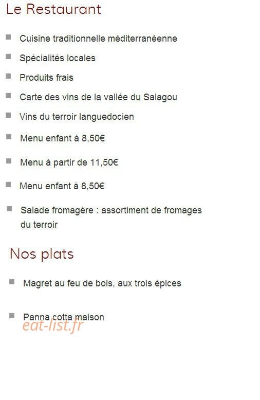 Café de la Place — carte page 1