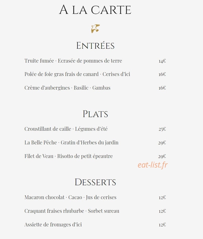 La palombe — carte page 2