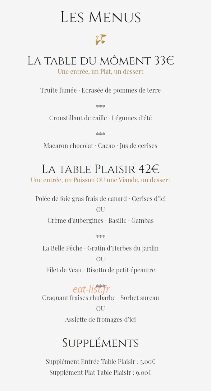 La palombe — carte page 1
