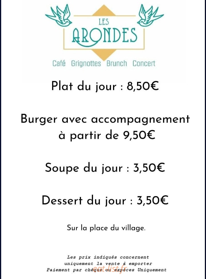 Les Arondes — carte page 1