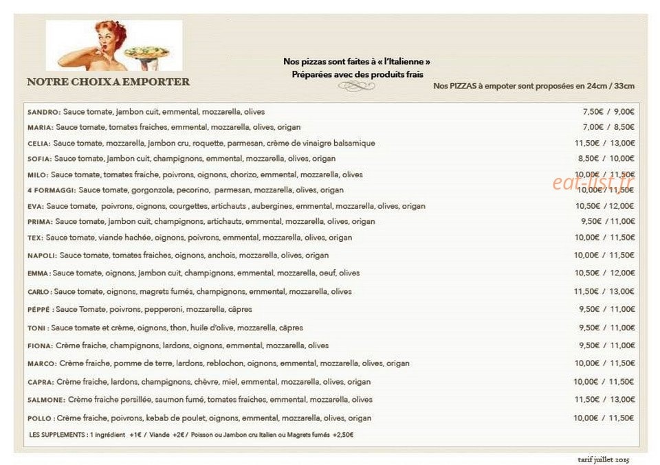 La terrasse — carte page 1