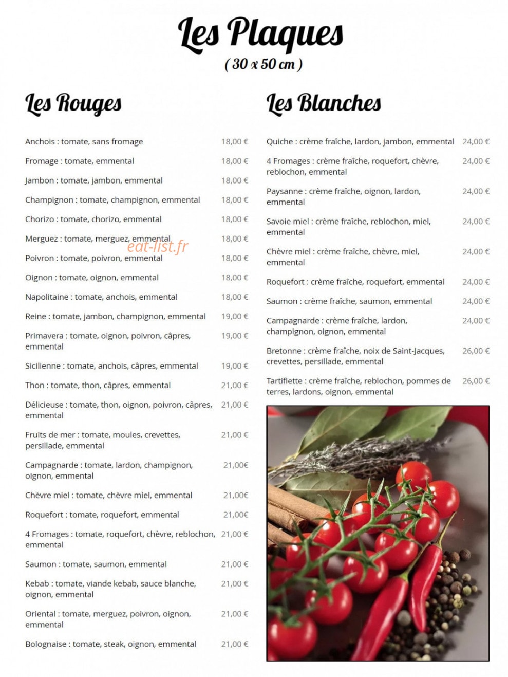 Lou Pizzaiolo — carte page 2