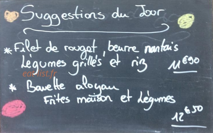 Burger et Blanquette — carte page 1
