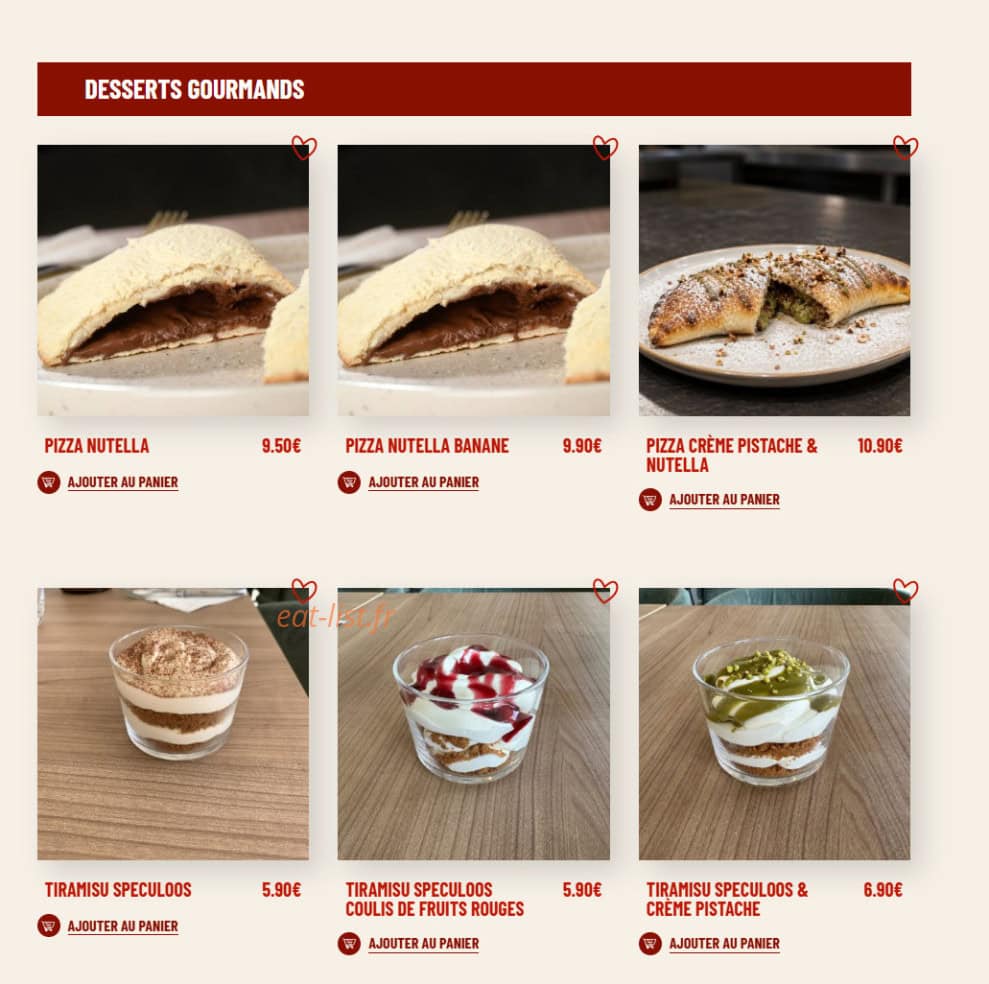 Pizzeria Gino & Giulia — carte page 6