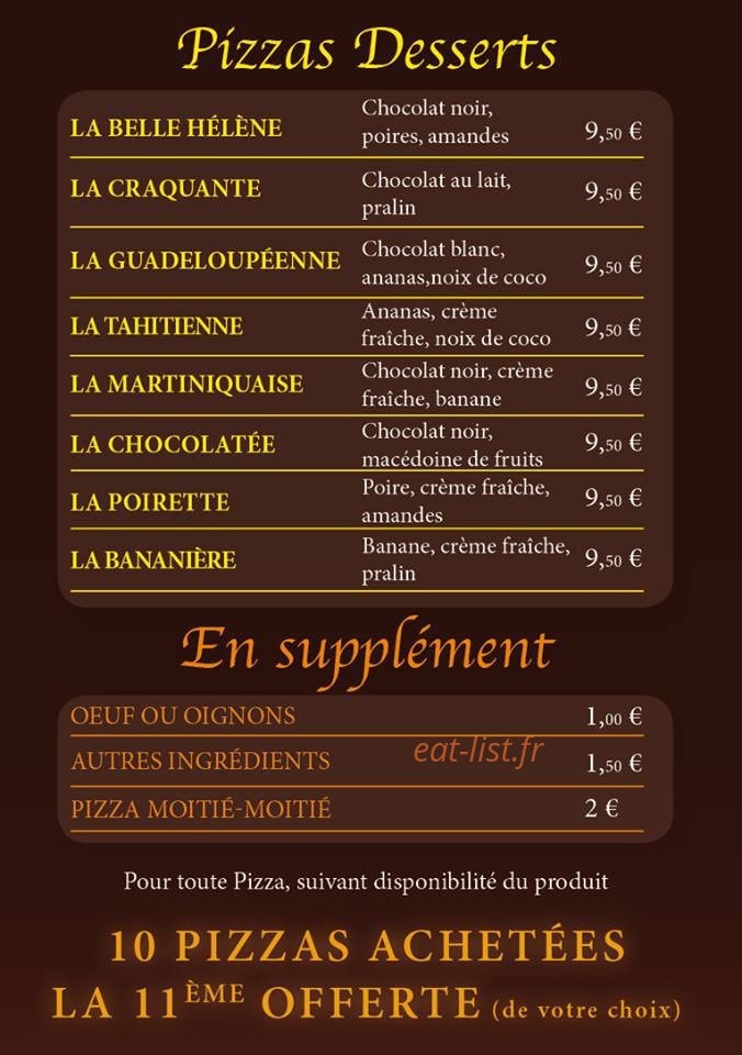 Luigi Pizza — carte page 4
