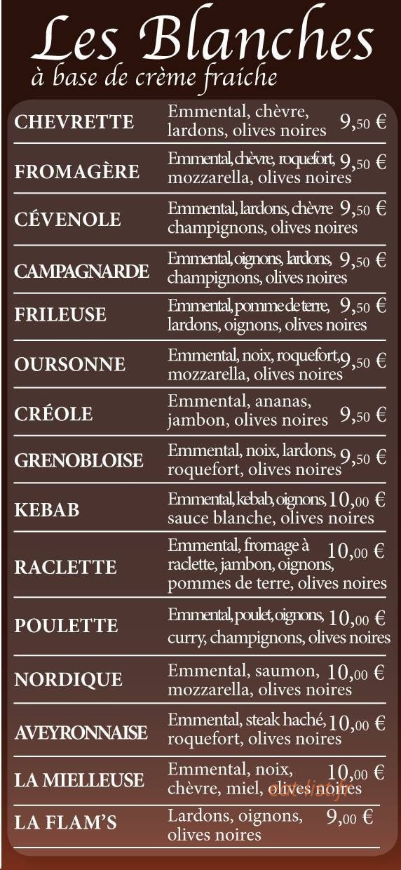 Luigi Pizza — carte page 1