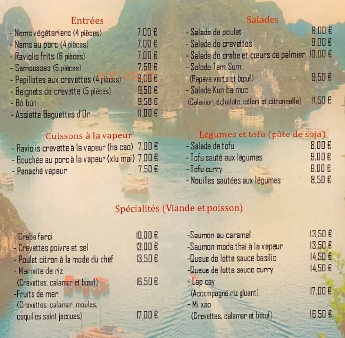 Les Baguettes d'Or — carte page 1