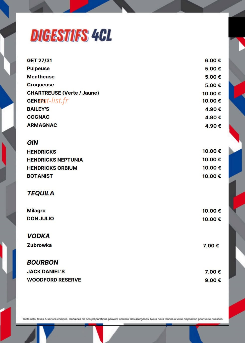 Pro Race Cafe — carte page 5