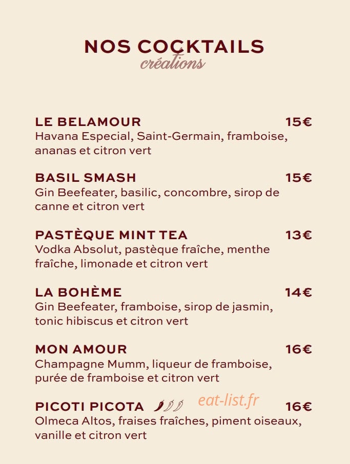 Belamour — carte page 17