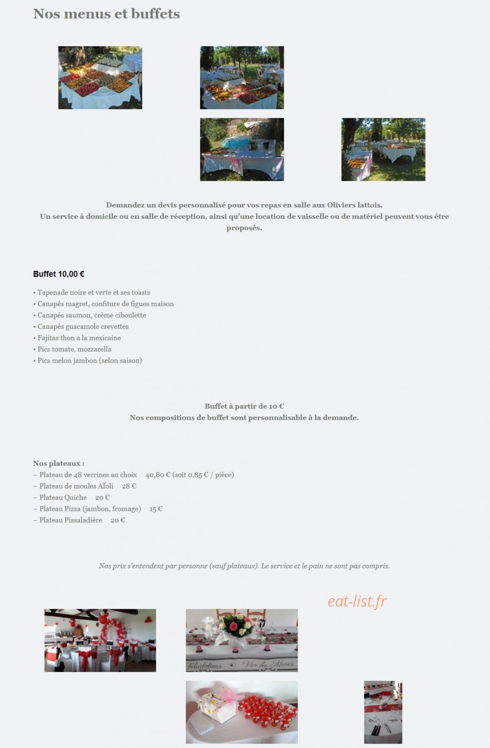 Chez Sylvie — carte page 1