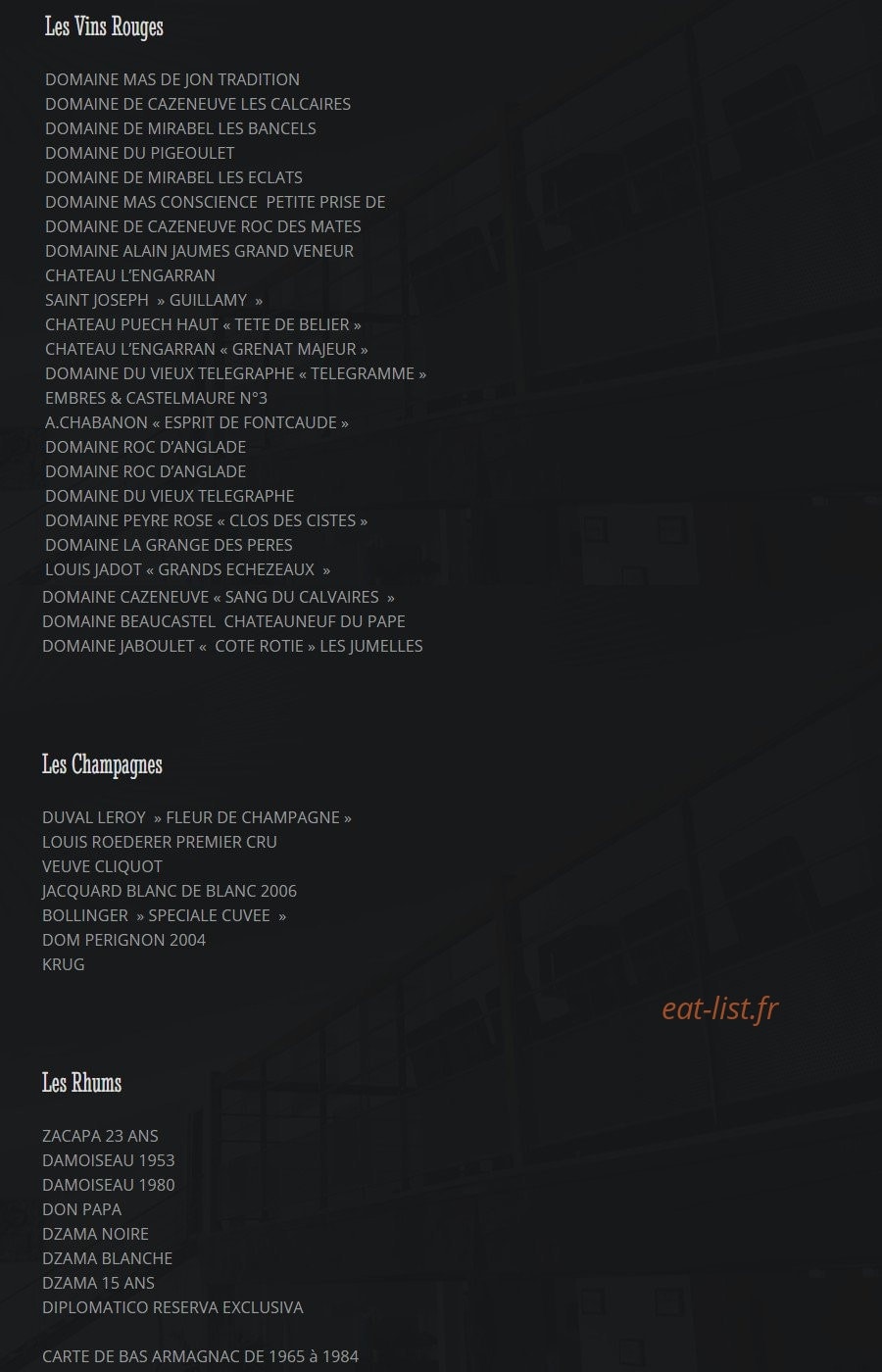 Coup De Coeur — carte page 4