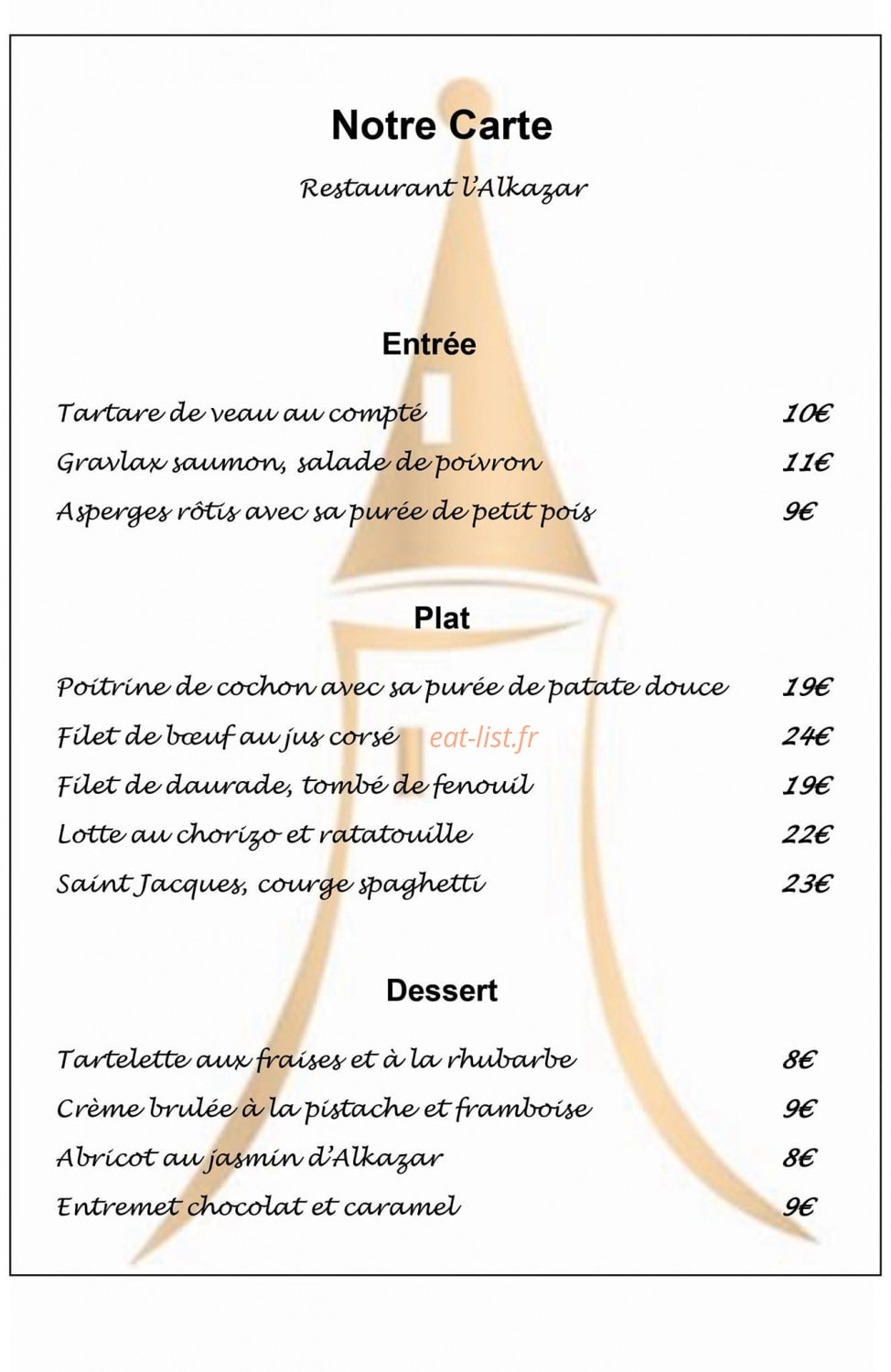 L'Alkazar — carte page 1
