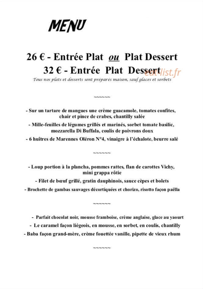 La Bonne Bouille — carte page 2