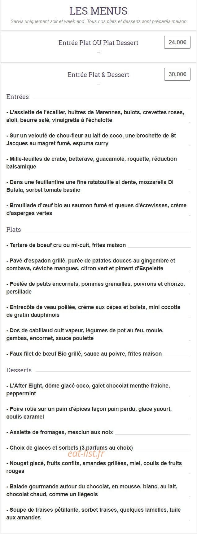 La Bonne Bouille — carte page 5
