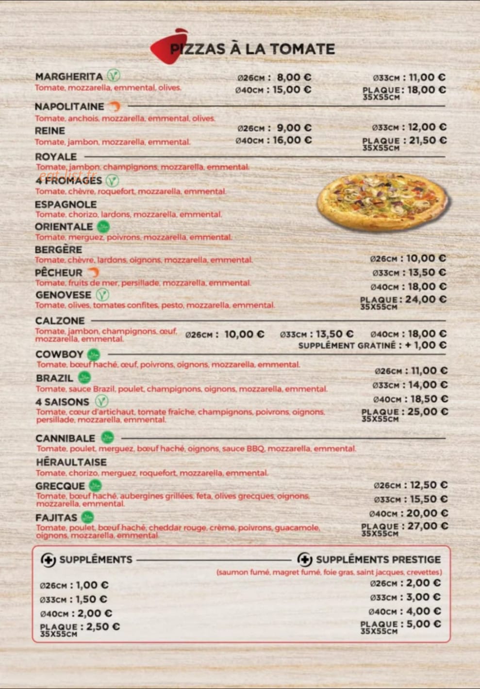 La Piazza — carte page 2