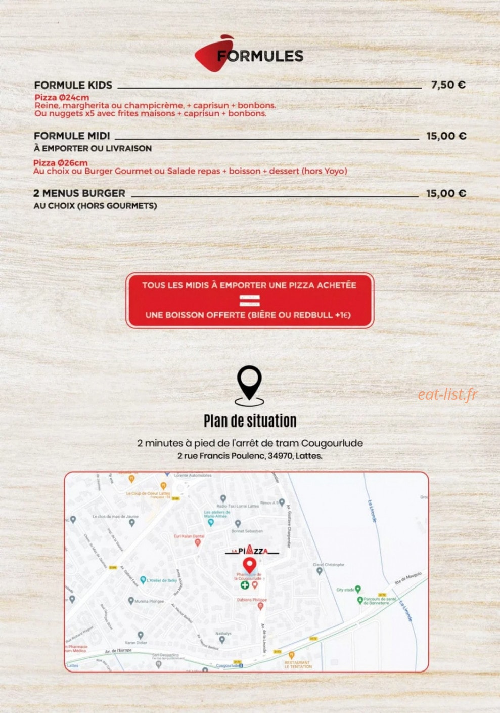 La Piazza — carte page 6