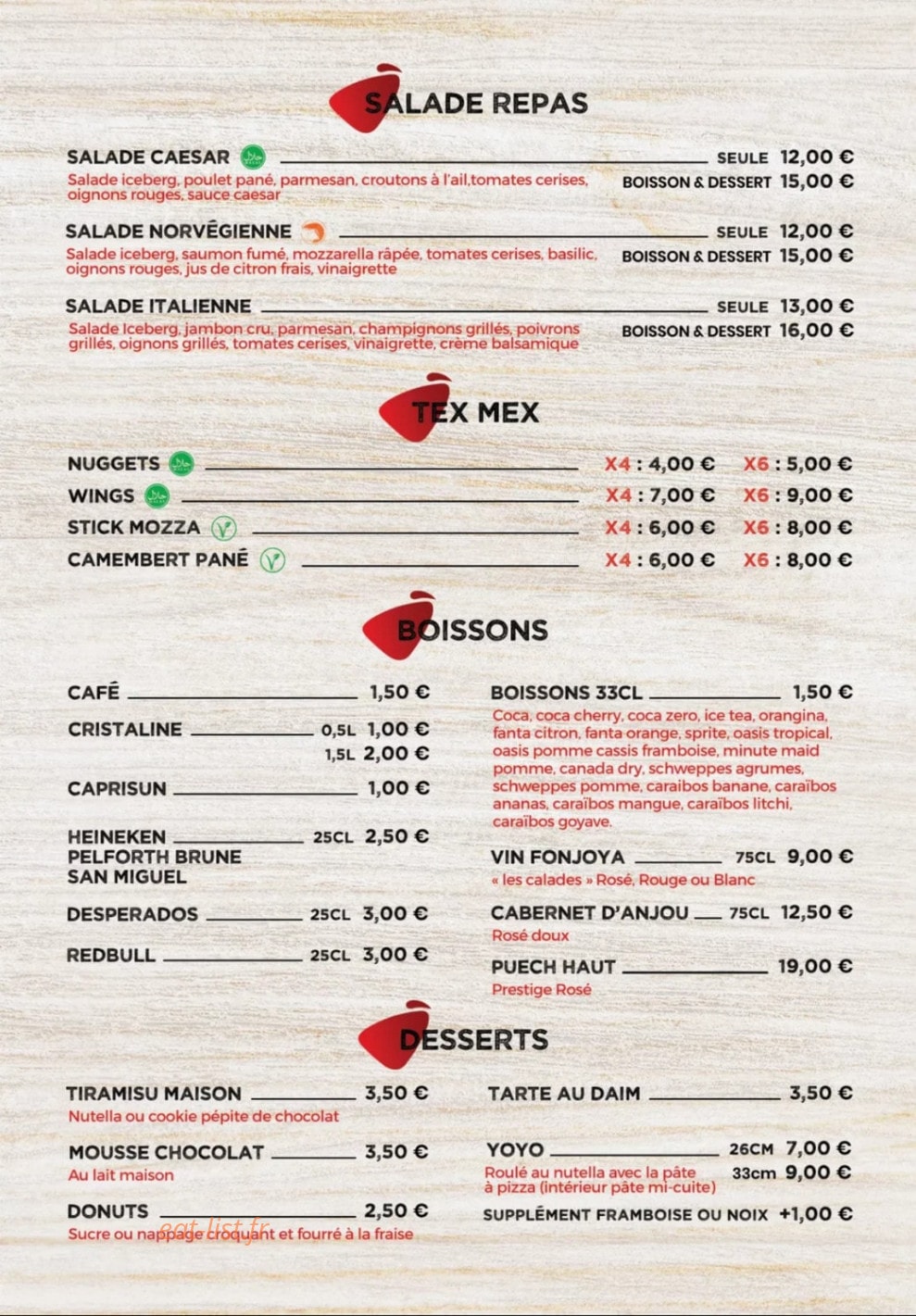 La Piazza — carte page 5