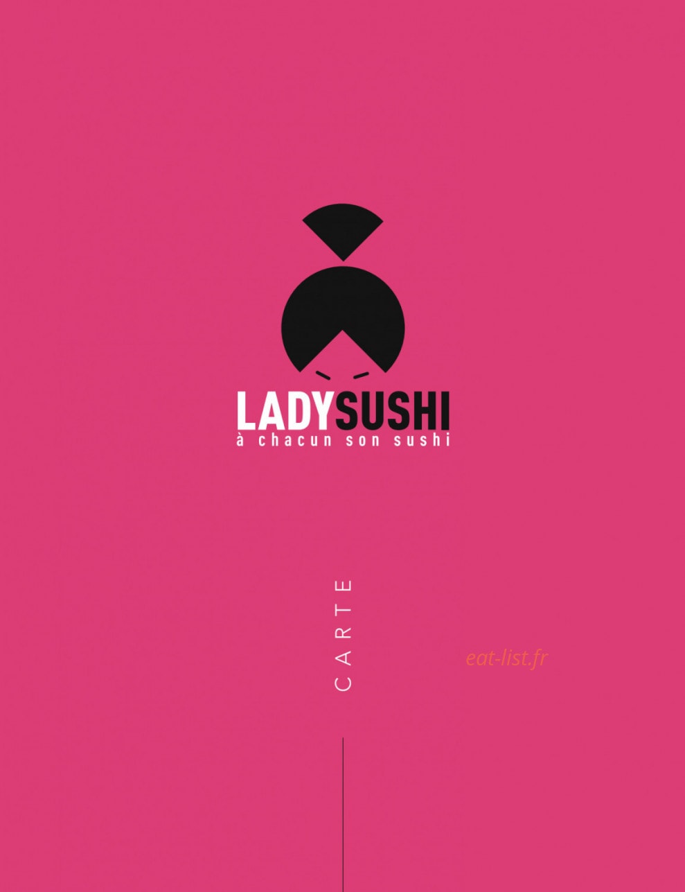 Lady Sushi — carte page 1