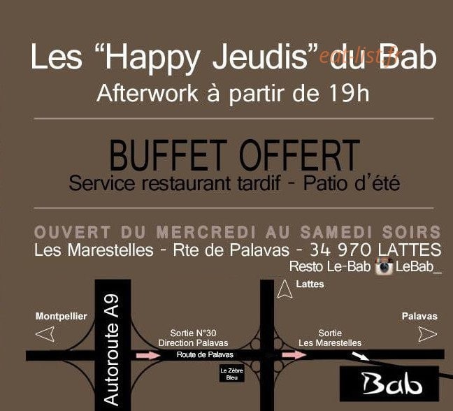 Le Bab — carte page 6