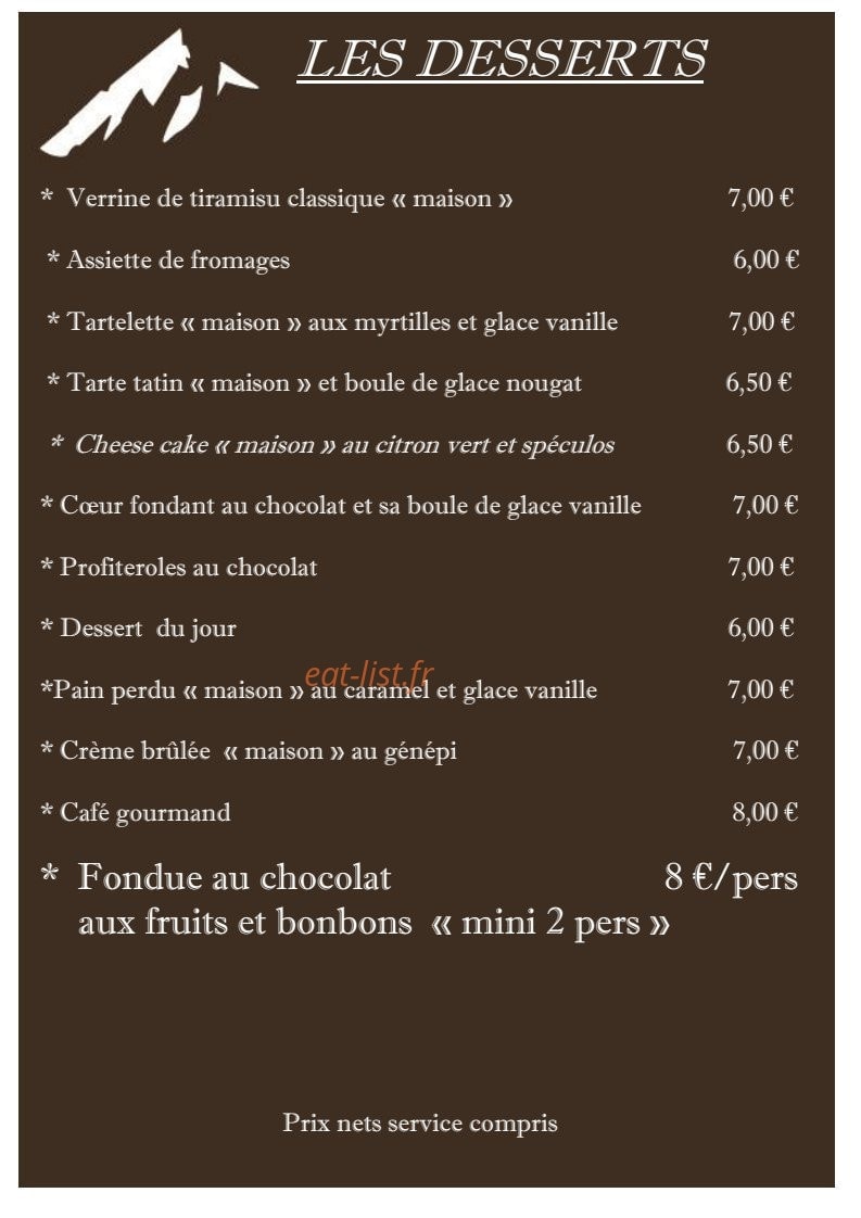 Le chalet chamoniard — carte page 3