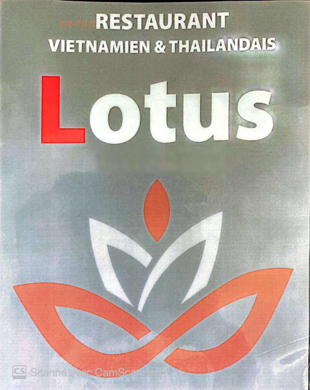 Le Lotus — carte page 1