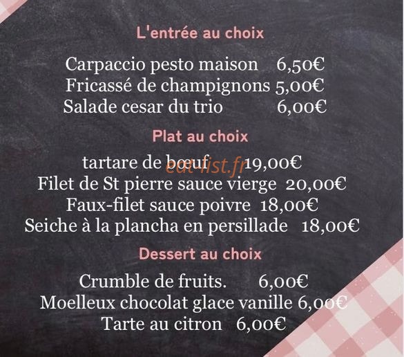 Le Trio — carte page 1