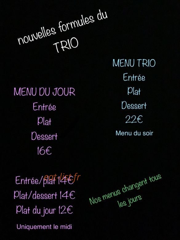 Le Trio — carte page 2