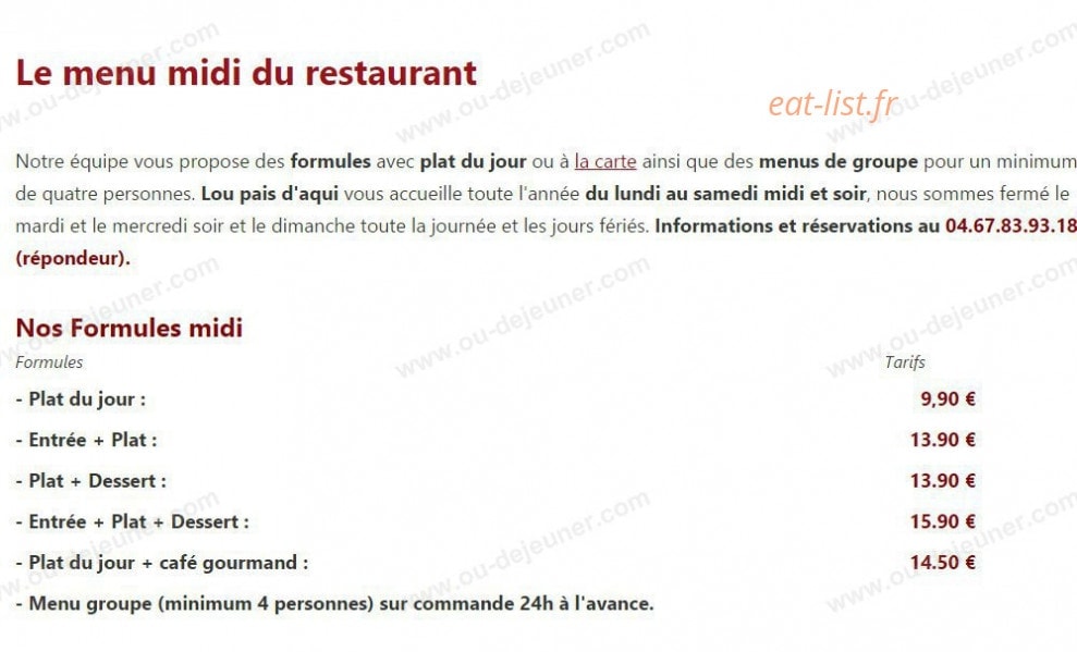 Lou Pais d'Aqui — carte page 1