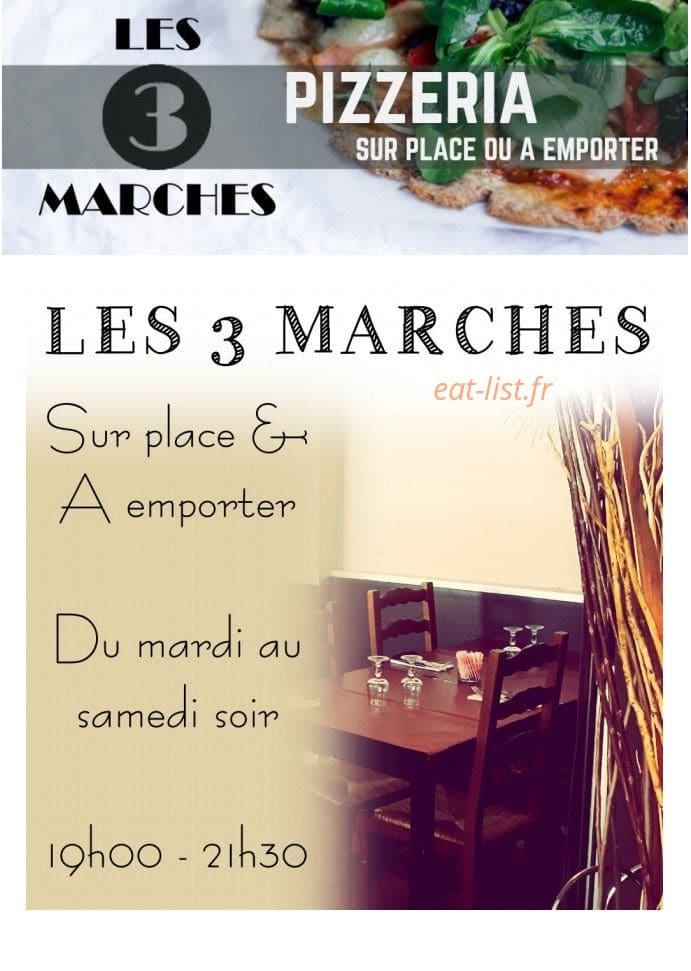 Pizzeria les 3 Marches — carte page 1