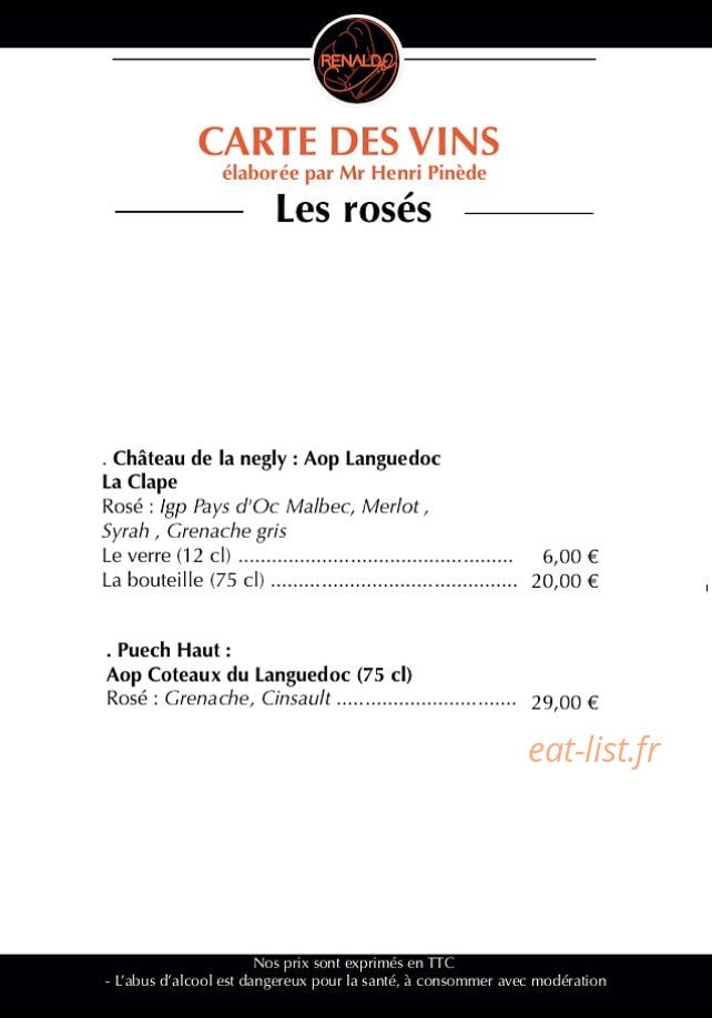 Renaldo — carte page 9