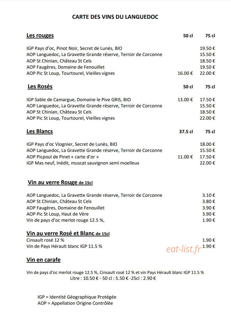 Heliotel — carte page 3