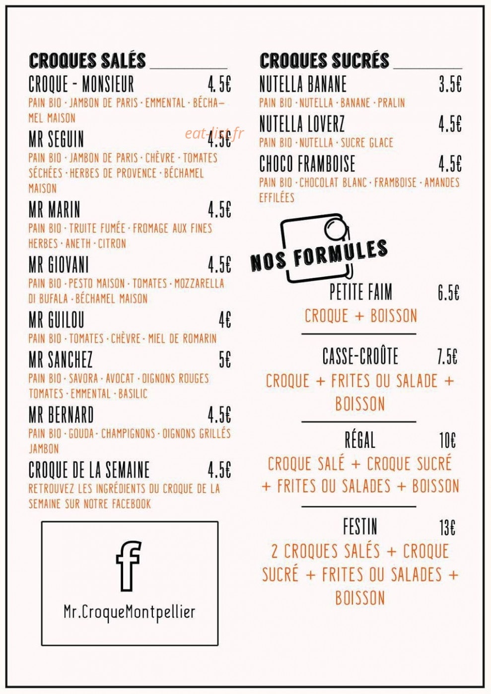 Mr Croque — carte page 2