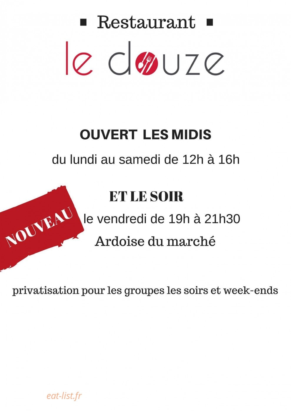 Le Douze — carte page 1