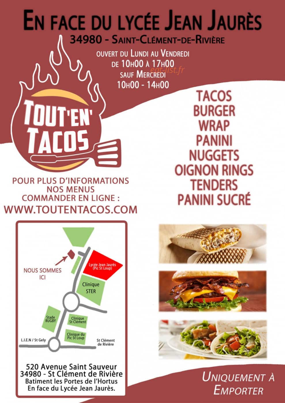 Tout'en'Tacos - Restaurant 34980 — carte page 1