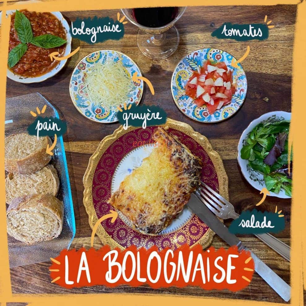Carte et menu de Mamie Lasagnes à Saint Gely du Fesc — Bolognaise