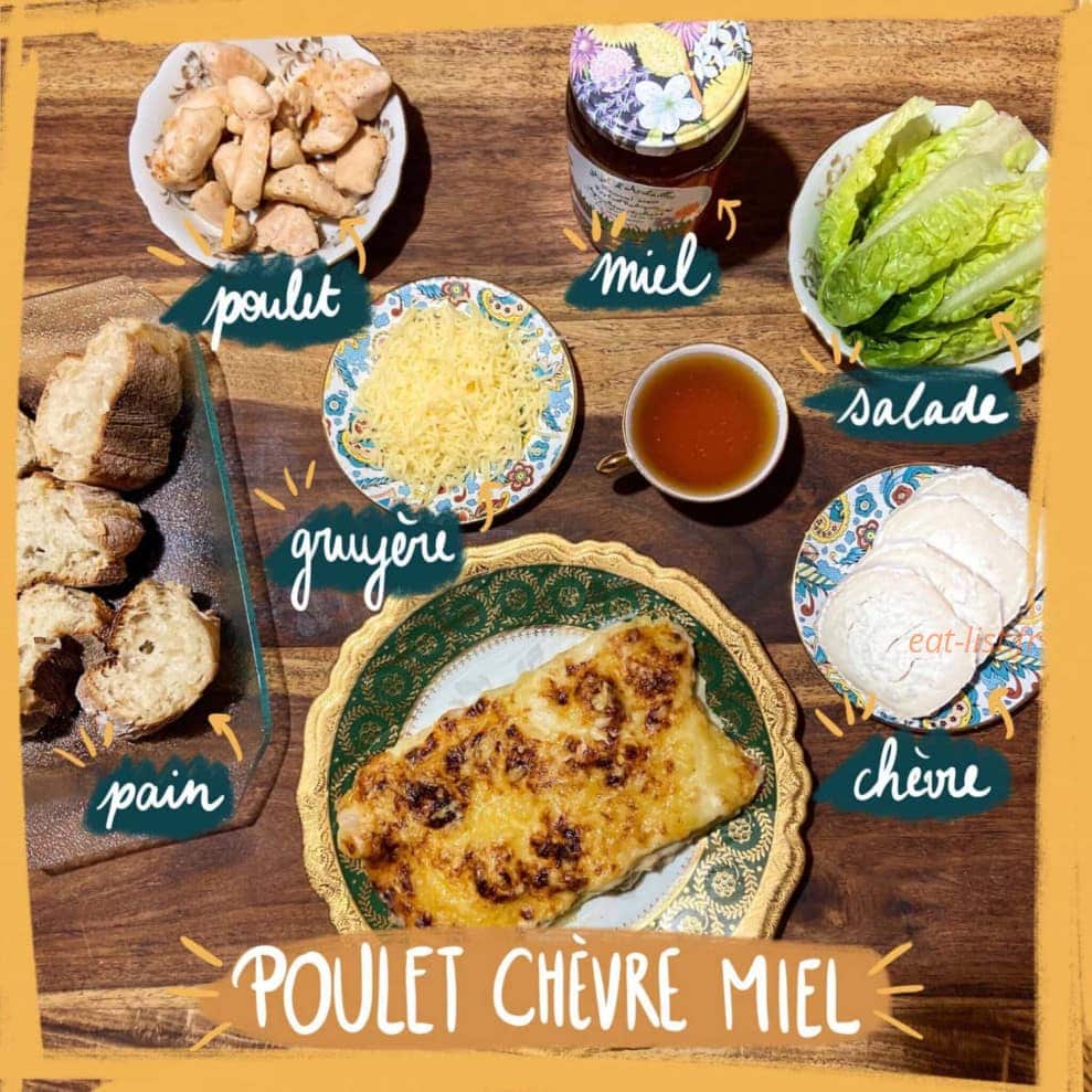 Carte et menu de Mamie Lasagnes à Saint Gely du Fesc — Poulet Chèvre Miel