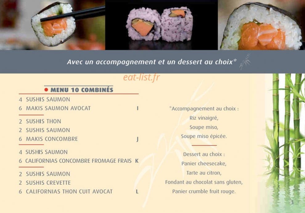 Sushi-Riz — carte page 3