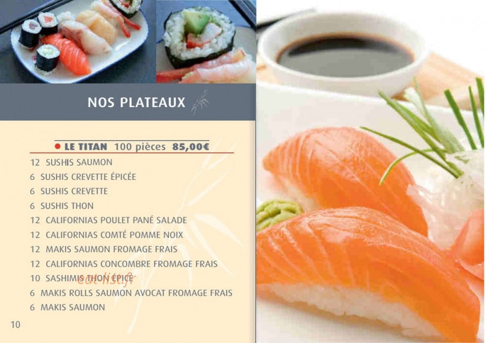 Sushi-Riz — carte page 10