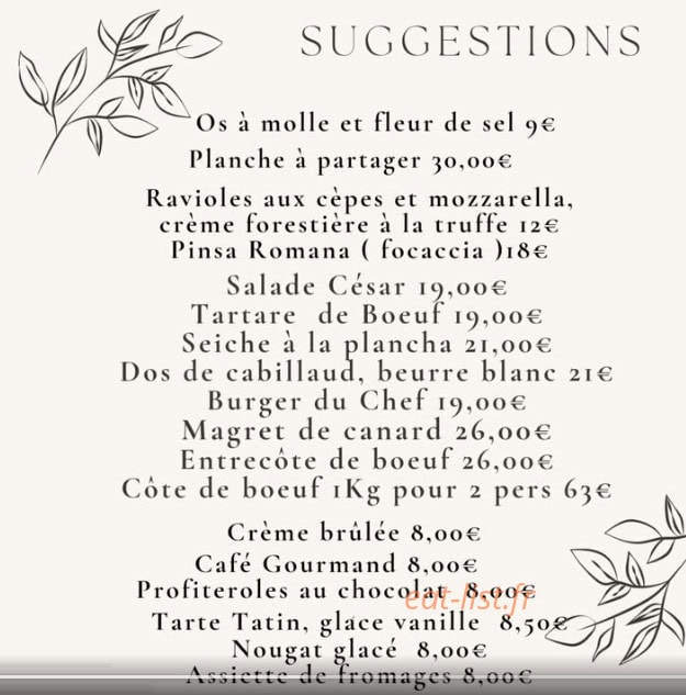 Chez Les Couz — carte page 3