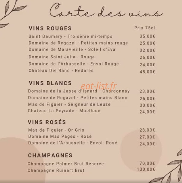 Chez Les Couz — carte page 4