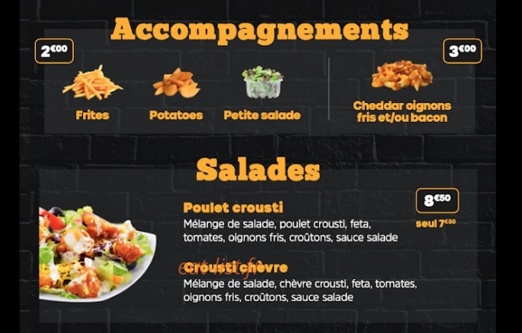 King's Food — carte page 12