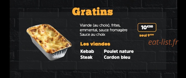 King's Food — carte page 6
