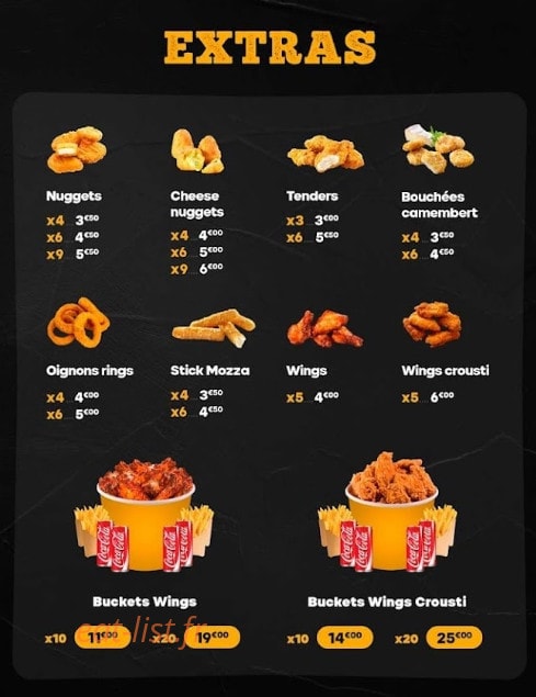 King's Food — carte page 5